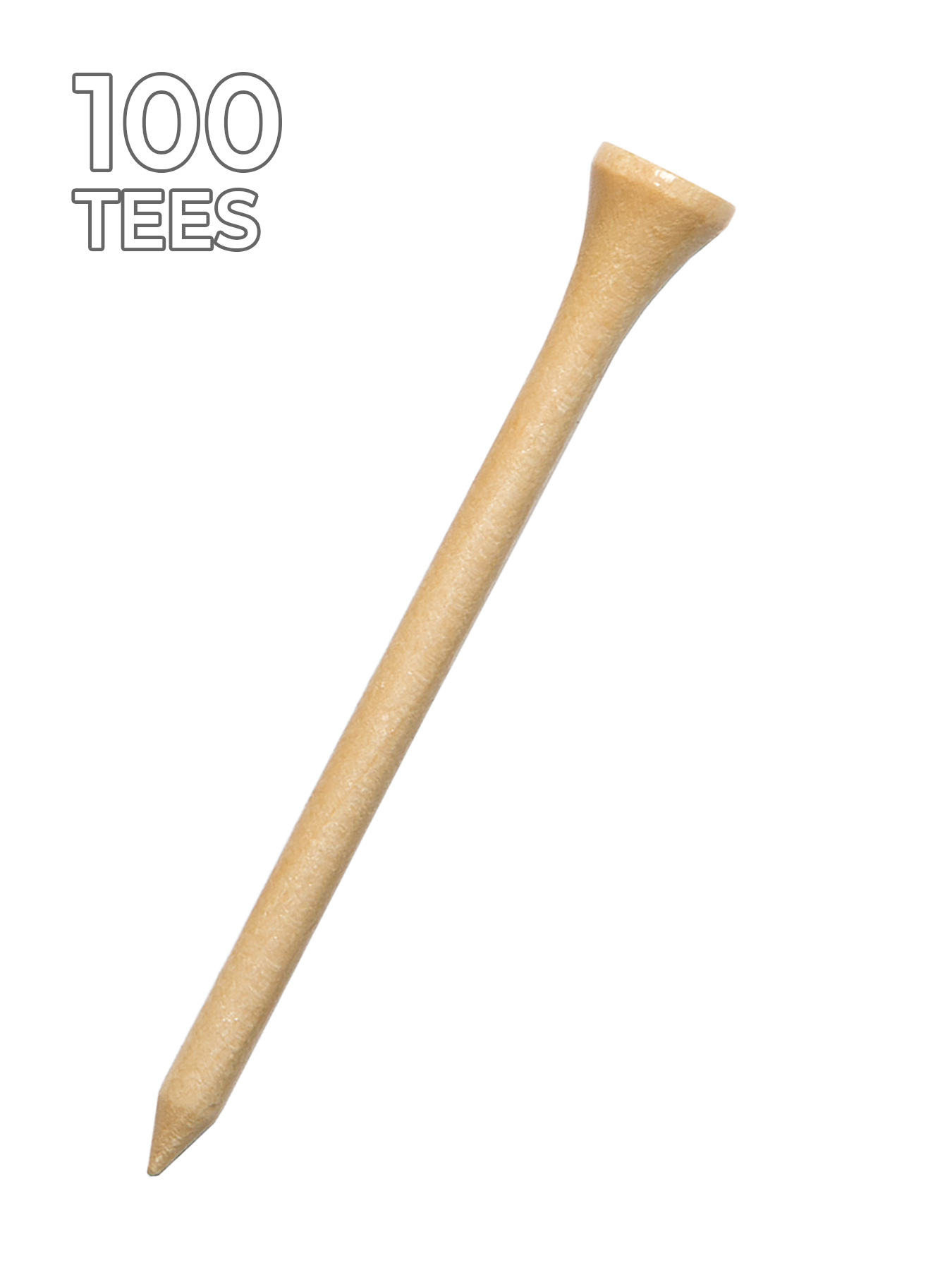 Pride Golf Tee, 2.75 inch, Natural, 100 Count - image 1 of 4