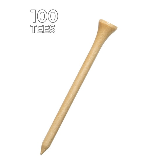 Pride Golf Tee, 2.75 inch, Natural, 100 Count