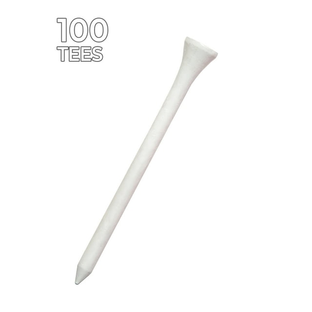 Pride Golf Tee, 2.75 inch, White, 100 Count