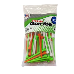 PrideSports Golf Tees 3-1/4", Citrus Mix, 90 Count