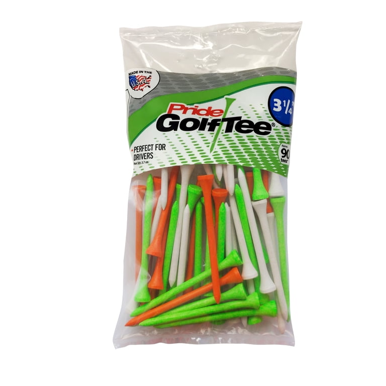 PrideSports Golf Tees 3-1/4", Citrus Mix, 90 Count photo 1