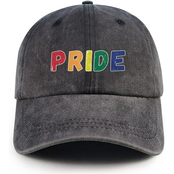 Pride Hat LGBT Baseball Cap Adjustable Cotton Vintage Baseball Hats Gay Pride Hats for Men Women