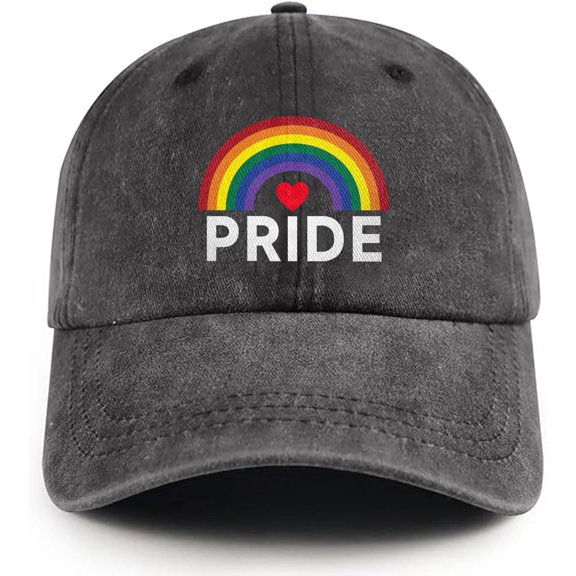 Pride Hat LGBT Baseball Cap Adjustable Cotton Vintage Rainbow Hat Gay Pride Hats for Men Women