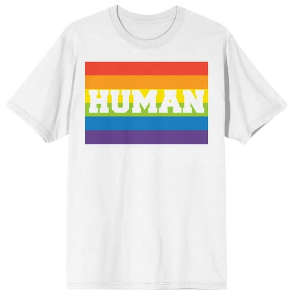 Pride Human Men's White T-Shirt - 4XLB