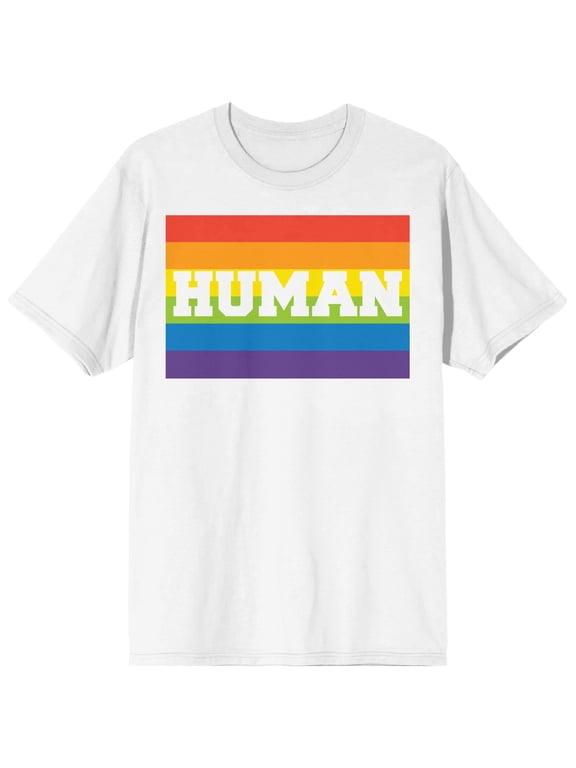 Pride Human Men's White T-Shirt-XL