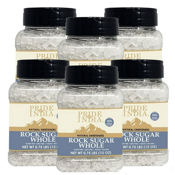 Pride Of India Natural Crystal Rock Sugar, 12 oz