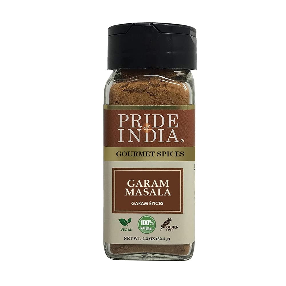 Pride of India - PACK of 6 - Garam Masala Ground – Warming Spice Blend for Variety of Non-Veg & Veg Dishes – Flavorful Mix for Curries and Pilafs - 2.2 oz. Small Dual Sifter Bottle