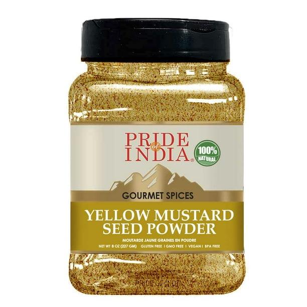 Pride of India Yellow Mustard Ground Gourmet Spice Ideal for