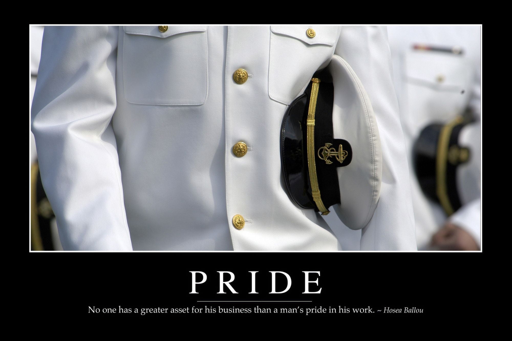 Pride Inspirational Quote and Motivational Poster Canvas Art - Stocktrek Images (34 x 23)