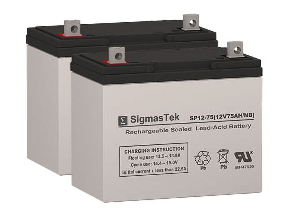 Mighty Max 12V 15AH Battery 2 Pack - ML15-12 F2 Terminal, For Pride Jazzy Power Chairs, SLA/AGM, UL Certified