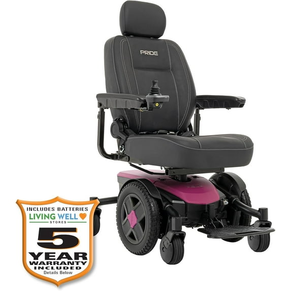 Pride Jazzy EVO 613 Power Wheelchair, U1 SLA batteries, with 5-Year Extended Warranty