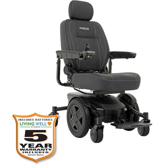 Pride Jazzy EVO 613Li Power Wheelchair, Lithium-ion Battery, with 5-Year Extended Warranty