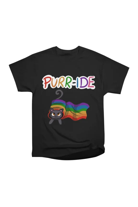 Pride Kitty T-Shirt Tee Gift For Him Merch For Her Apparel For Friend