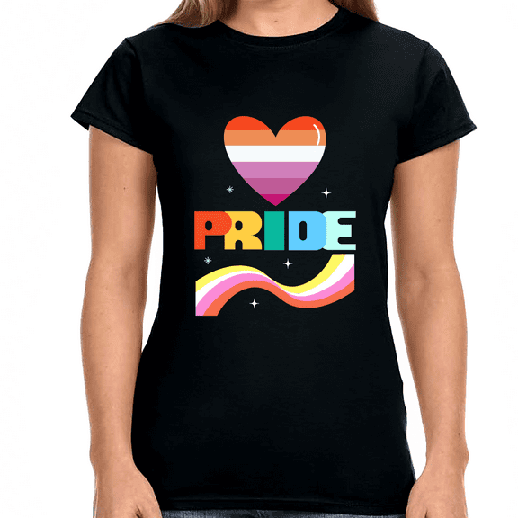 Pride LGBT Flag Lesbian Pride Month Transgender Rainbow Gay Shirts for Women