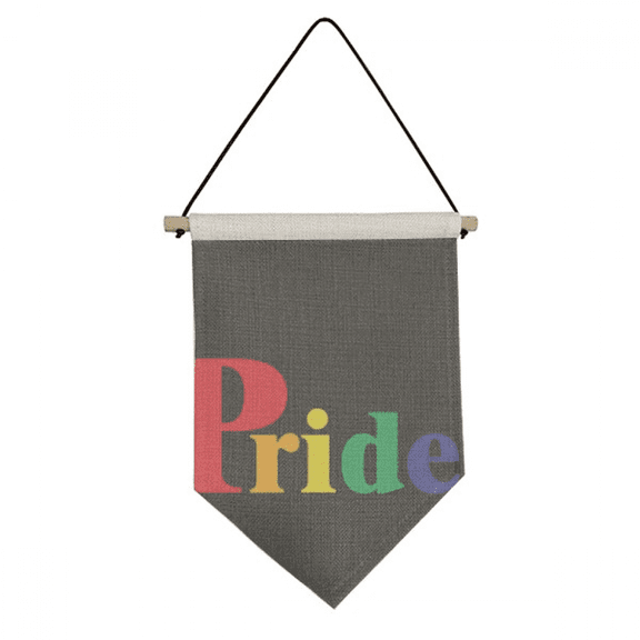 Pride LGBT Rainbow Art Deco Fashion Canvas Flag Hanging Wall Art Decor Banner