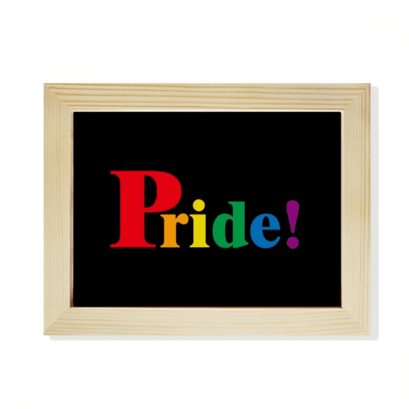 Pride LGBT Rainbow Desktop Photo Frame Picture Art Decoration Painting 6x8 inch