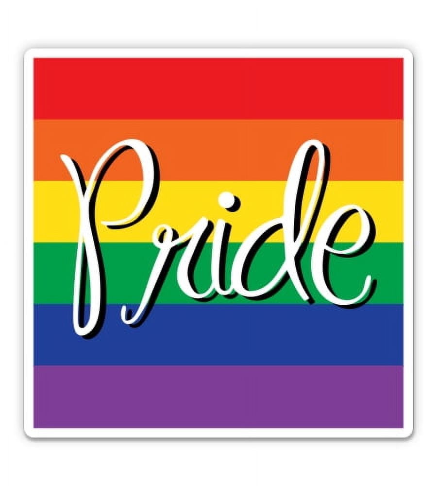Pride LGBT Rainbow Flag - 3" Vinyl Sticker - For Car Laptop Water ...