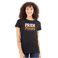 thumbnail image 1 of Pride LGBTQ Rainbow Queer Equality Womens Slim Fit Graphic Tee Brisco Brands S, 1 of 5