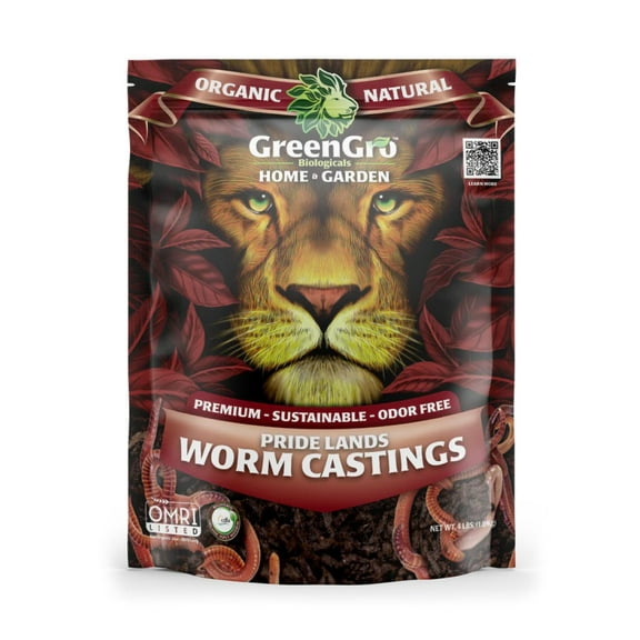 Pride Lands Worm Castings - 4 lb Bag by GreenGro Biologicals
