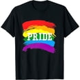thumbnail image 1 of Pride Lgbt Rainbow Gay Lesbian Women Men Premium T-Shirt Black Large, 1 of 5