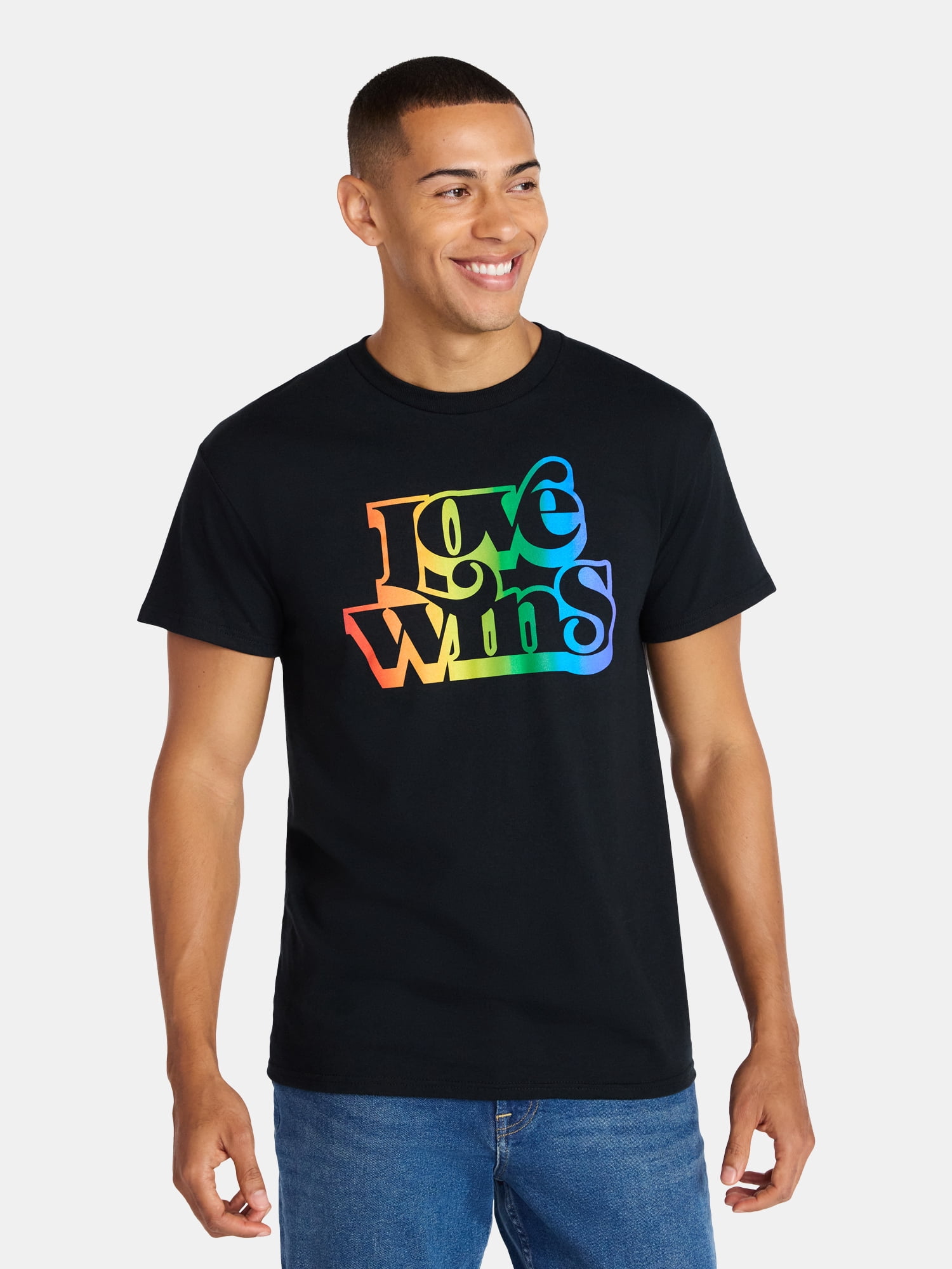 Pride Love Wins Graphic Tee Shirt, Men's Sizes XS-5XL