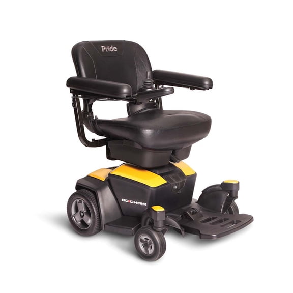 Pride Mobility Go Chair Group 2 Power Chair, Citrine Yellow, 18"x17"