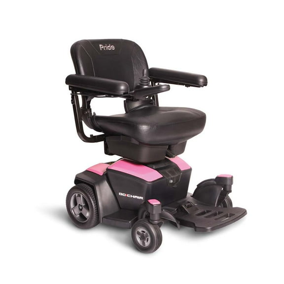Pride Mobility Go Chair Group 2 Power Chair, Rose Quartz, 20"x18"