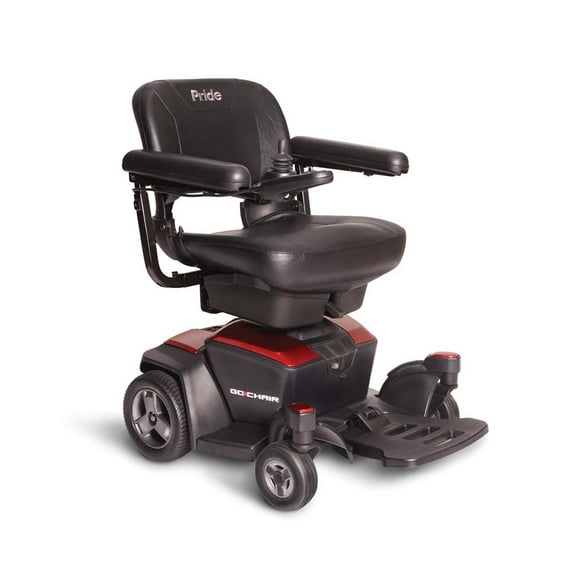 Pride Mobility Go Chair Group 2 Power Chair, Ruby Red, 20"x18"