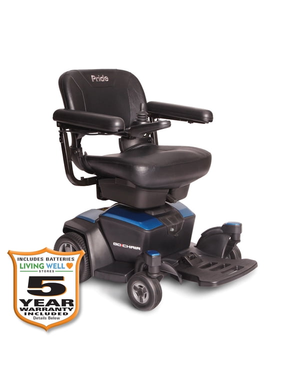 Go Chair Travel Power Wheelchair, 18" x 17" Seat, with 5 Year Extended Warranty