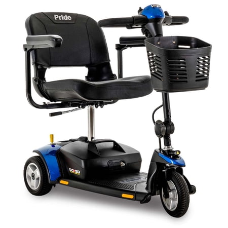 Pride Mobility Go-Go Elite Traveller 3-Wheel SC40E w/ 18 AH Mobility Scooter, Blue