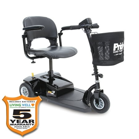Pride Mobility GoGo ES2 3-Wheel Scooter with Ext Warr