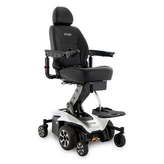 Pride Mobility Jazzy Air 2 Group 2 Power Chair with U-1 Batteries, Pearl White, 18"x18"-20"