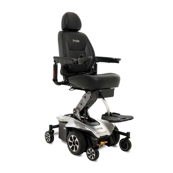 Pride Mobility Jazzy Air 2 Group 2 Power Chair with U-1 Batteries, Silver, 20"x18"-20"