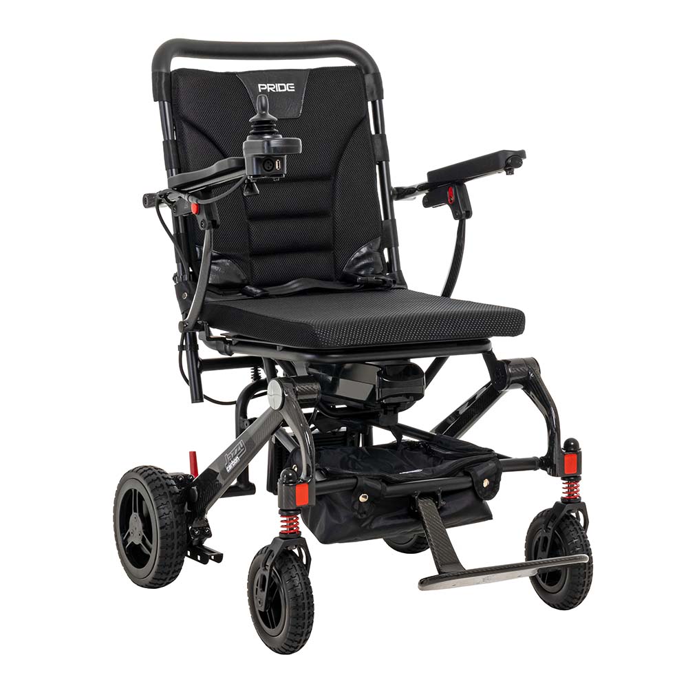 Pride Mobility Jazzy Carbon Group 2 Power Chair, Black