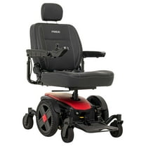 Pride Mobility Jazzy EVO 614 Group 2 Power Chair, Red, 18"Wx18"-20"D ADJ BACK