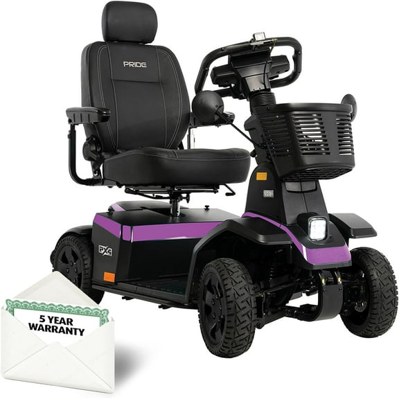 Pride Mobility PX4 500 LB. Weight Capacity Super Heavy Duty Mobility Scooter, with 5-Year Extended Warranty