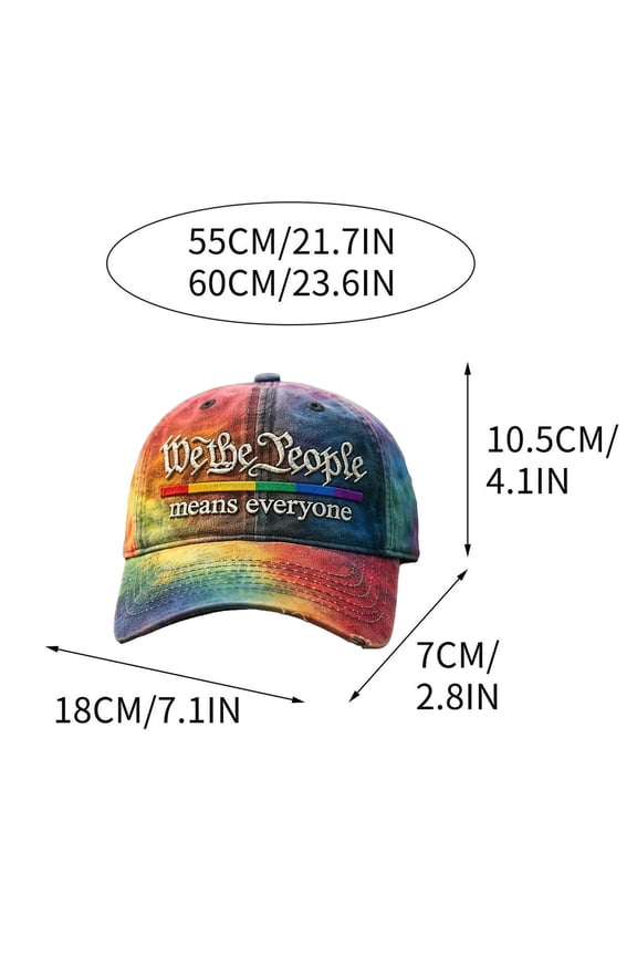 Pride Month Baseball Cap Adjustable Fit For Casual Wear Party Gatherings