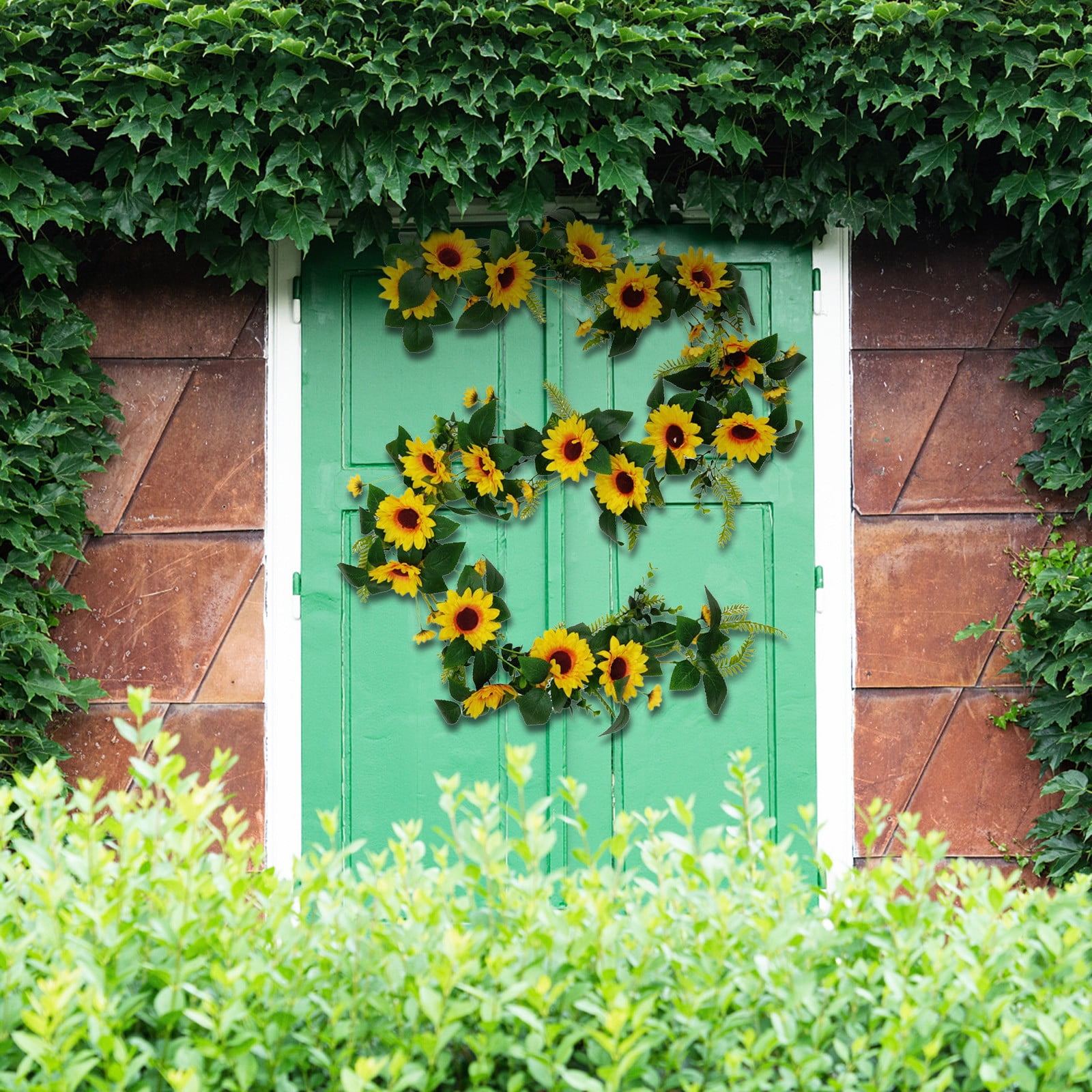 Pride Month Decorations - Artificial Sunflower Garland Silk Sunflower