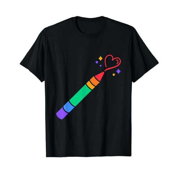 Pride Month Gifts Rainbow Colors Hearts T-Shirt