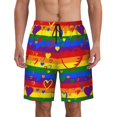 thumbnail image 1 of Pride Month Lgbtq Gay Pride Ally Pattern Men'S Beach Pants Quick Dry Short Swim Trunks With With Pockets And Mesh Lining Swimwear Beach Bathing Shorts Medium, 1 of 1