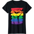 thumbnail image 1 of Pride Month Merch LGBT Rainbow Fist LGBTQ Pride Gift T-Shirt, 1 of 3