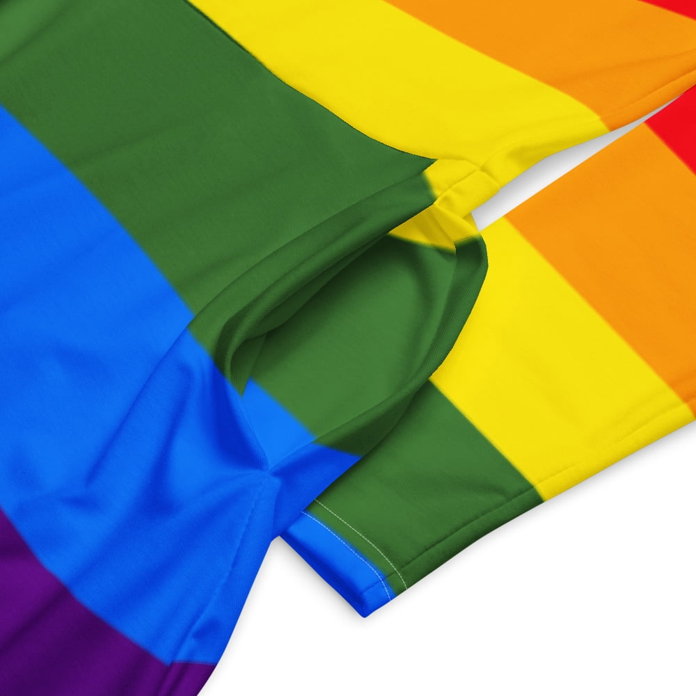 Pride Month Rainbow Stripe Midi Dress  Long Sleeve (S) - Walmart.com