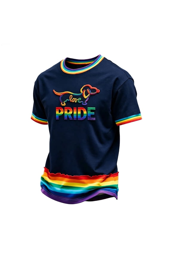 Pride Month T-Shirt for Men, We The People Means Everyone USA Equality Rainbow Graphic Tee