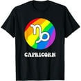 thumbnail image 1 of Pride Month Zodiac Sign Star Capricorn T-Shirt men and women can wear, black, white, gifts, 1 of 4