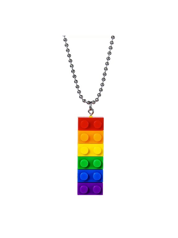 Pride Necklace for Men - Rainbow Necklace for Women - Rainbow Pride Jewelry (Pride Necklace)