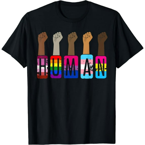 Pride Of Human LGBT Gay Lesbian Melanin Ally Equality Right T-Shirt
