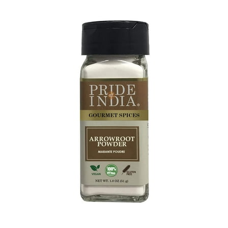 Pride of India Natural Arrowroot Powder, 2 oz