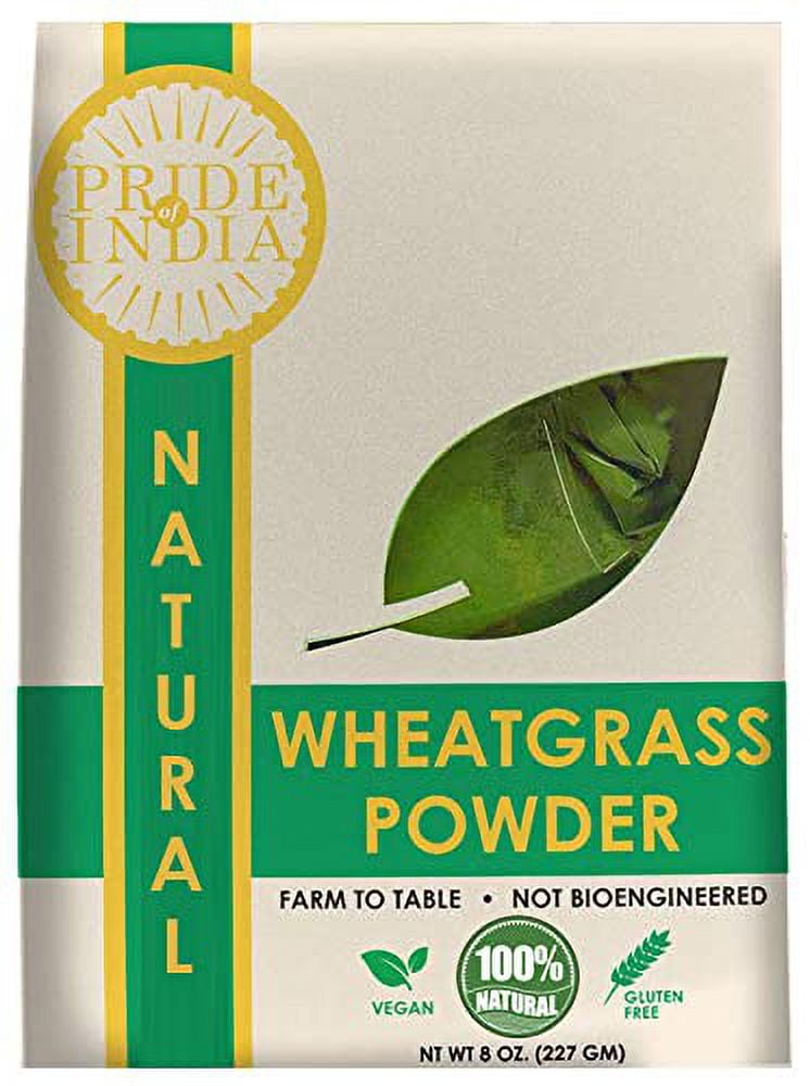 Pride Of India Natural Wheatgrass Powder Half Pound (8Oz 227Gm