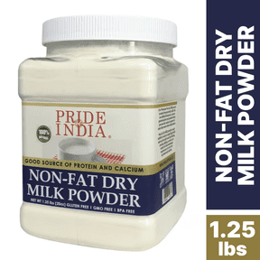 Pride Of India - Nonfat Dry Milk Powder - Protein And Calcium Rich - 1.25 lbs (20 oz) Jar