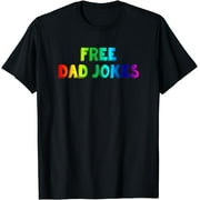 Pride Parade Dad Shirt: Free Dad Jokes T-Shirt